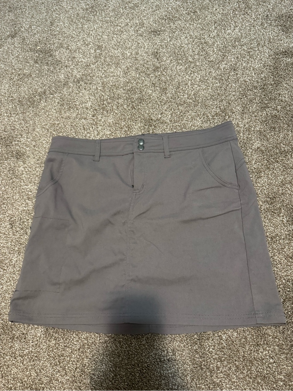 Women's PrAna Gray Casual A-Line Skort